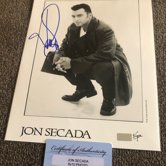 Autographed Jon Secada picture